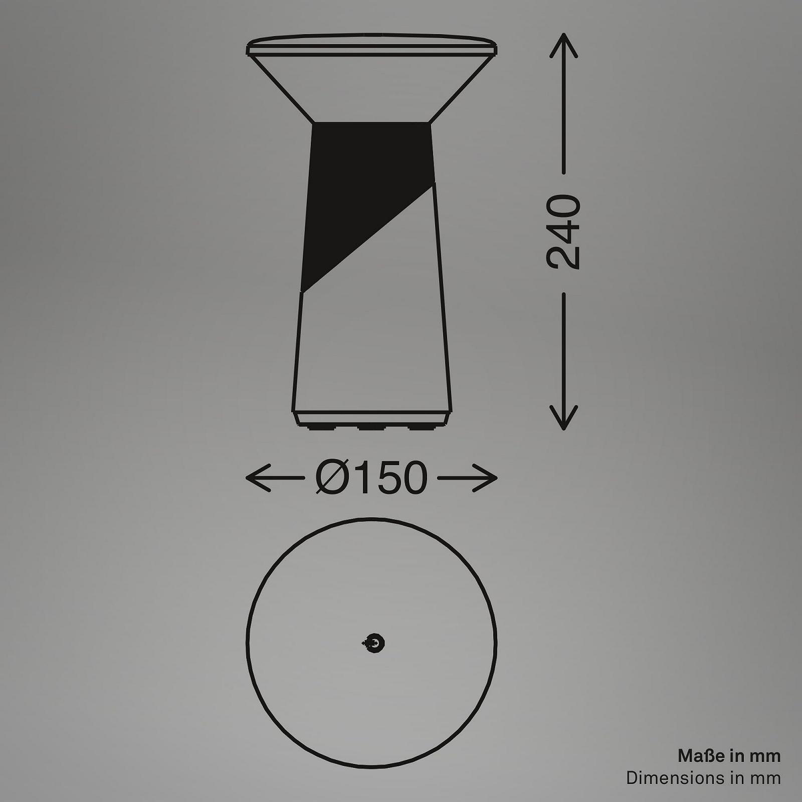 Настольная светодиодная лампа BRILONER Pilia LED Беспроводная IP44 Регулируемая 15 x 24 см Антрацит Бронзовый металлик, фото №5