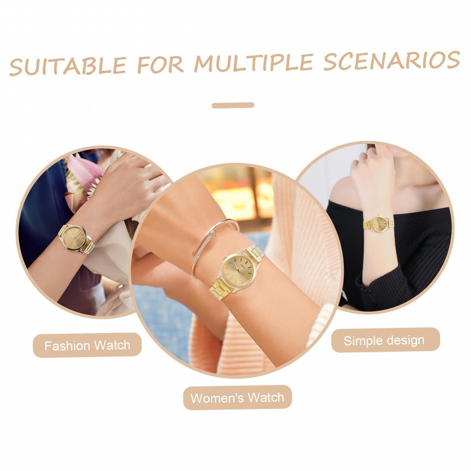 Кварцовий годинник LIFKOME Жіночий Діловий Золотий, фото №7 Кварцовий годинник LIFKOME Жіночий Діловий Золотий, фото №7