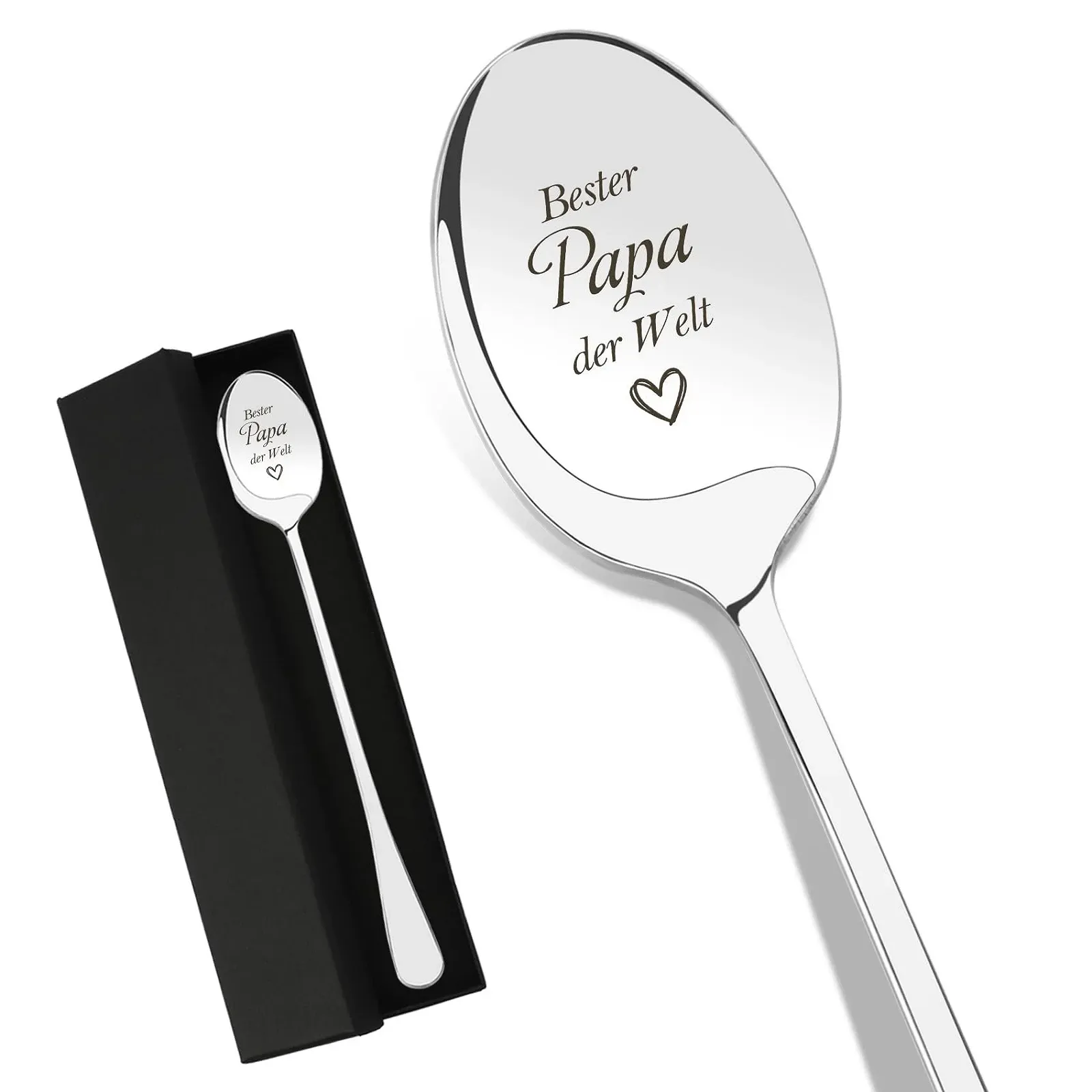 Ложка для кави Найкращий тато, подарунок на День батька, подарунок на день народження, фото №1