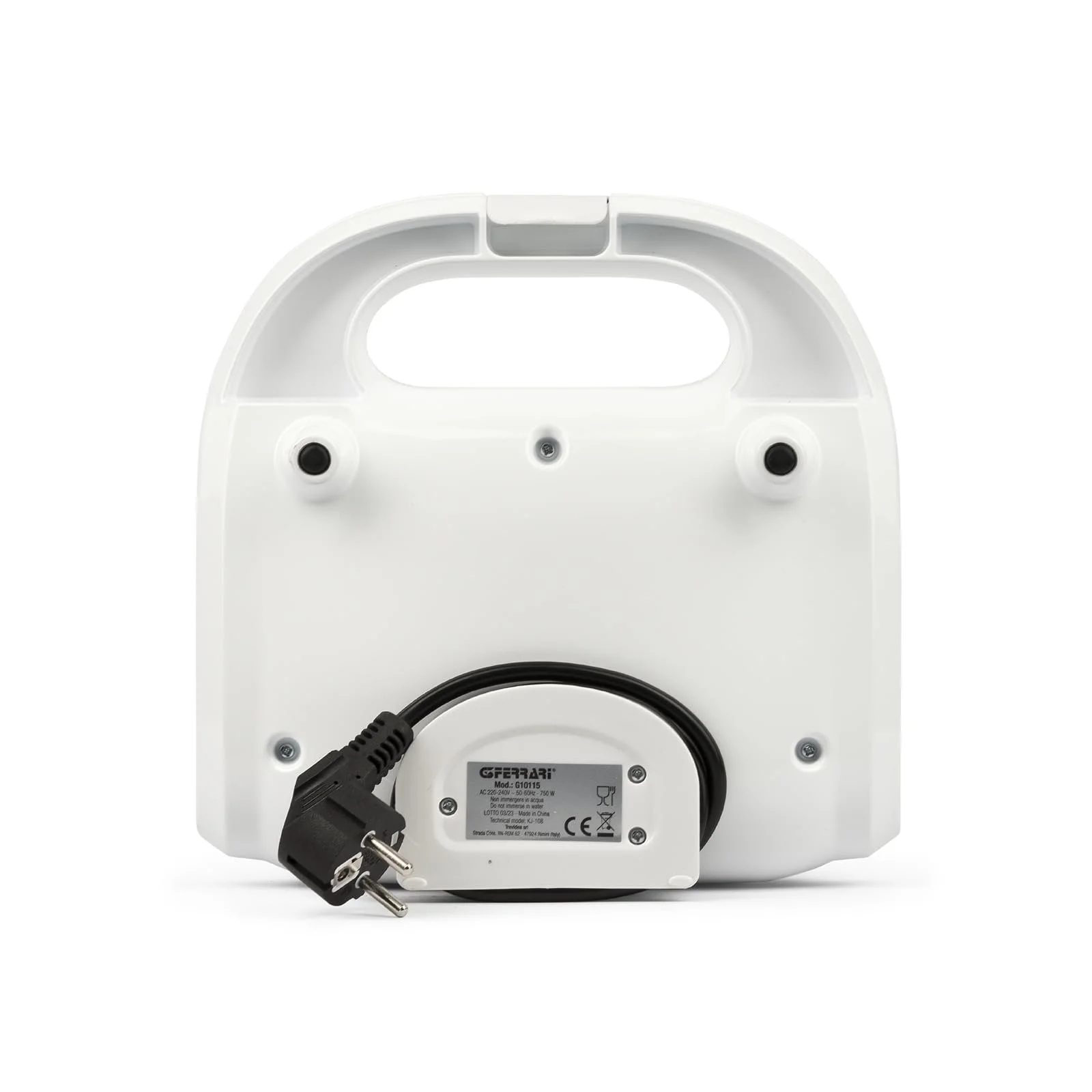 Тостер G3 Ferrari Mytoast G10115 750 Вт, антипригарні пластини, білий, фото №4