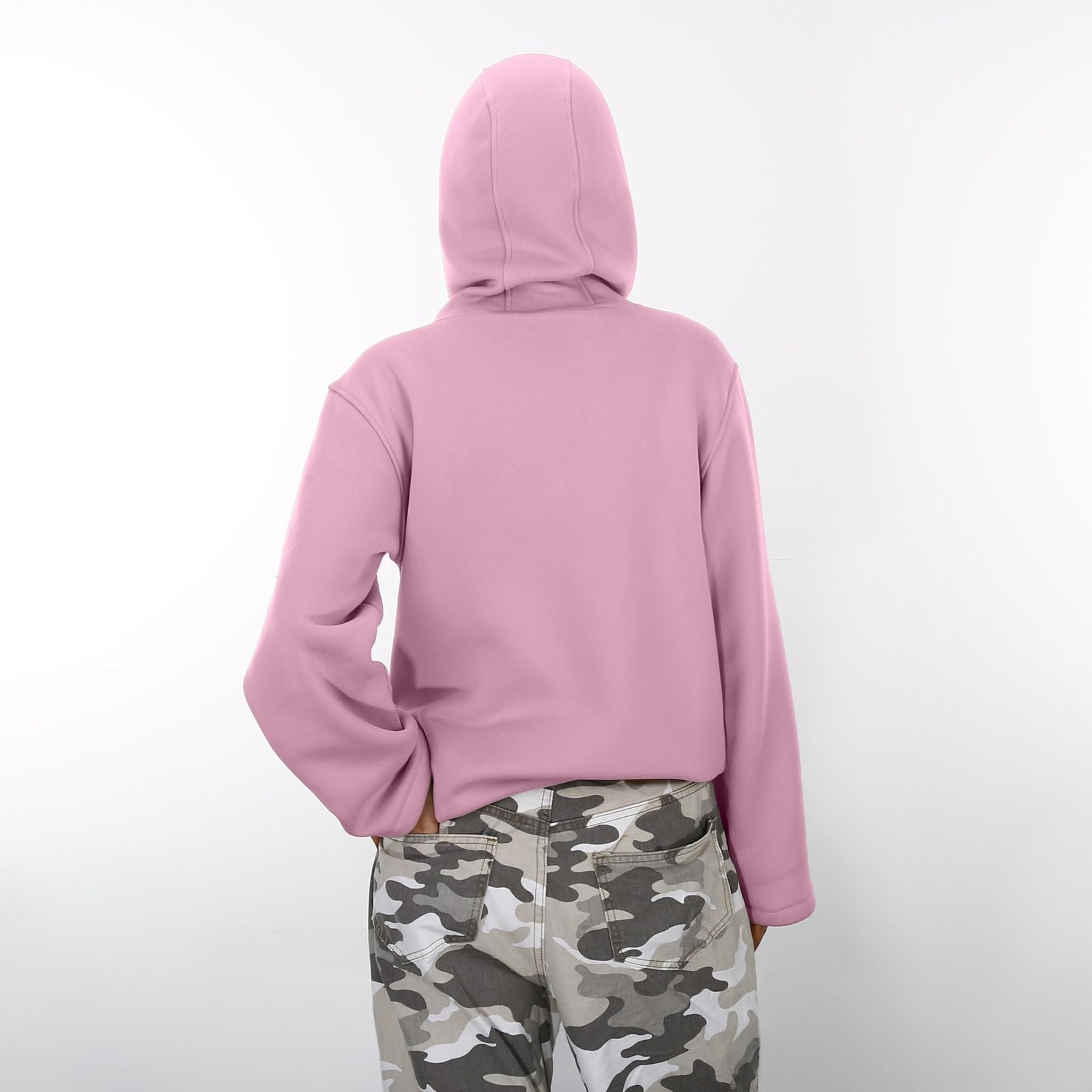 Generisch Балаклава Детская Толстовка - Толстовка ниндзя с маской для лица Балаклава Y2K Уличная одежда Подростковая Толстовка с капюшоном на молнии 1/4 для мальчиков и девочек, фото №7