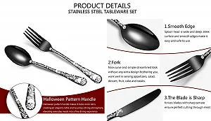 Набір столових приборів XIAOYU Gothic Skull Bizarre Halloween 5 штук synthetic.ua - Фото 1