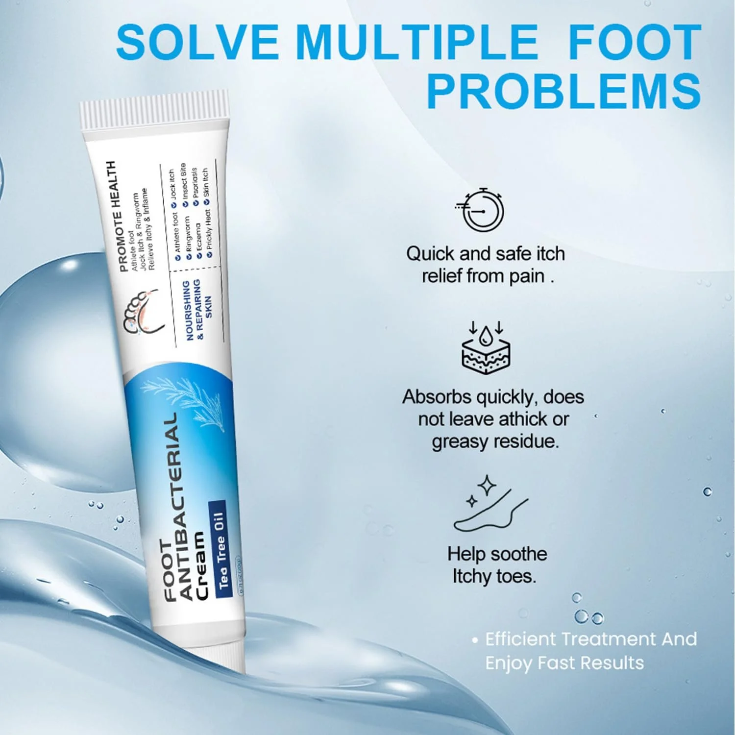 Гель-крем від грибка стопи натуральний дезодоруючий 20 г, фото №6