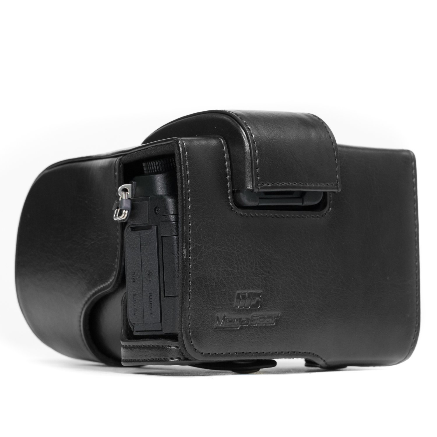 Кожаный чехол для камеры MegaGear Ever Ready Panasonic Lumix G85 12-60 mm, фото №10