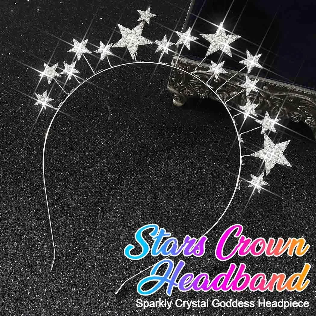 Обруч для волосся зі світлодіодною короною Zoestar, фото №2