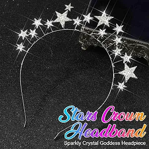 Обруч для волосся зі світлодіодною короною Zoestar synthetic.ua - Фото 1