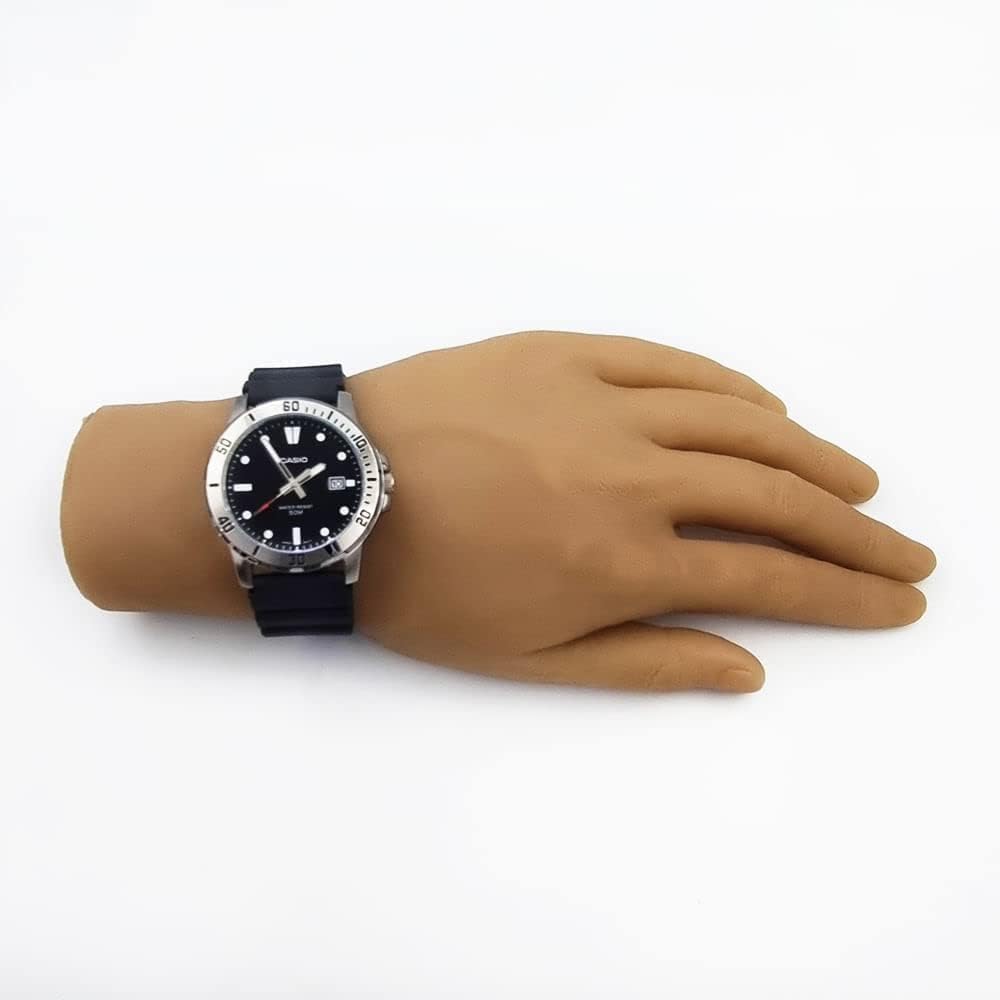 Годинник Casio MTP-VD01-1EVUDF Чорний циферблат Чоловічий, фото №5