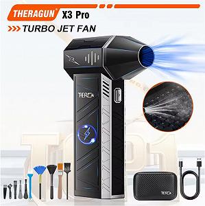 Портативний турбовентилятор THERAGUN X3ProTurbo Jet Fan 150000 RPM Black - Фото 1