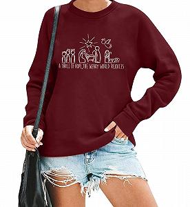 Свитшот The Weary World Rejoices Christian Shirts For Women - Фото 1