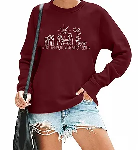 Свитшот The Weary World Rejoices Christian Shirts For Women - Фото 1