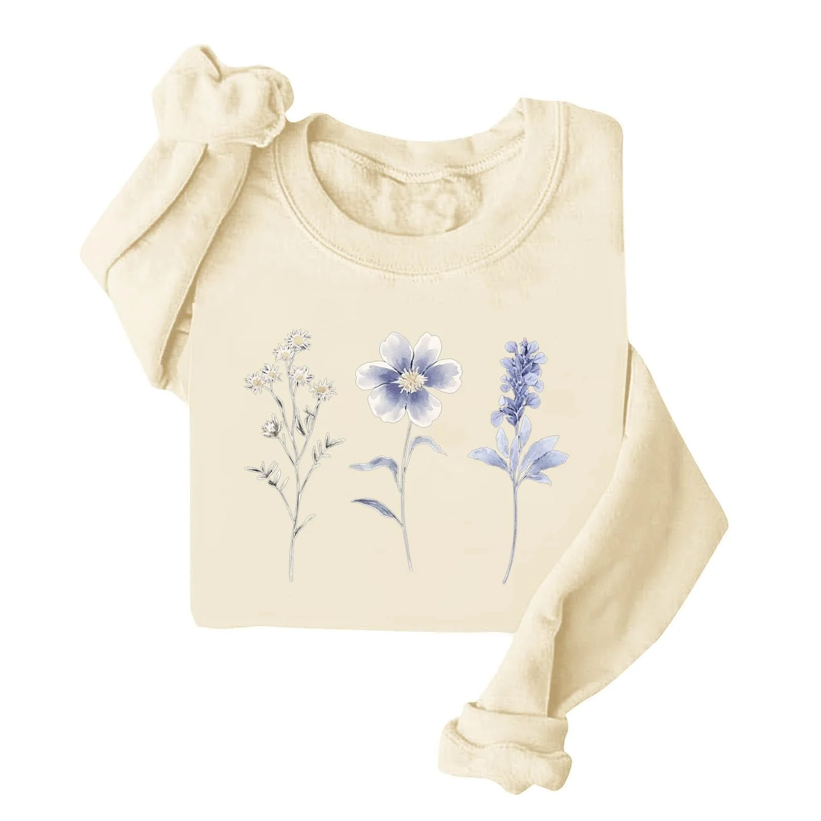 Женский Свитшот Komiseup Однотонный Oversized, фото №2