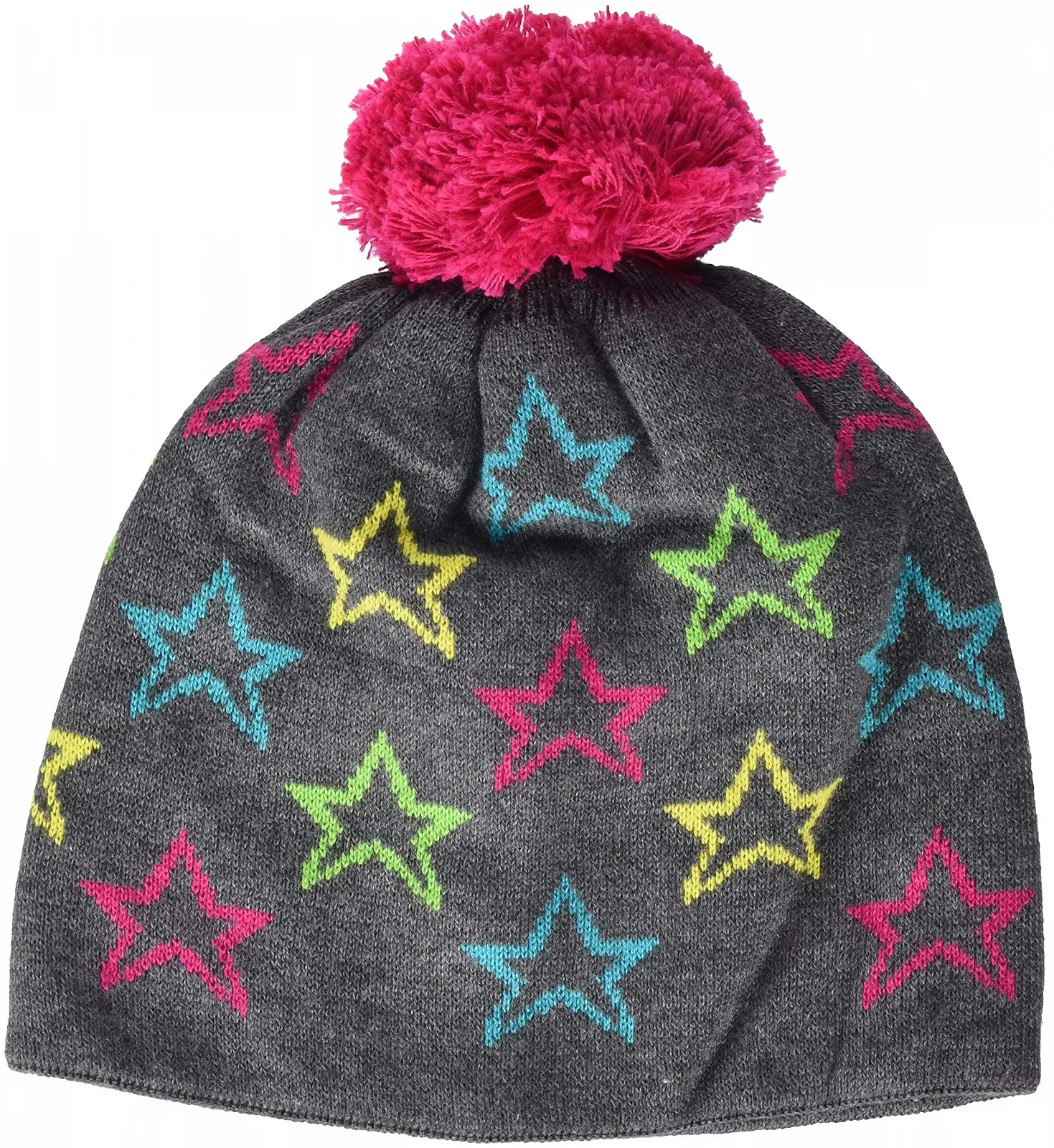 В'язана шапка з помпоном, фото №1