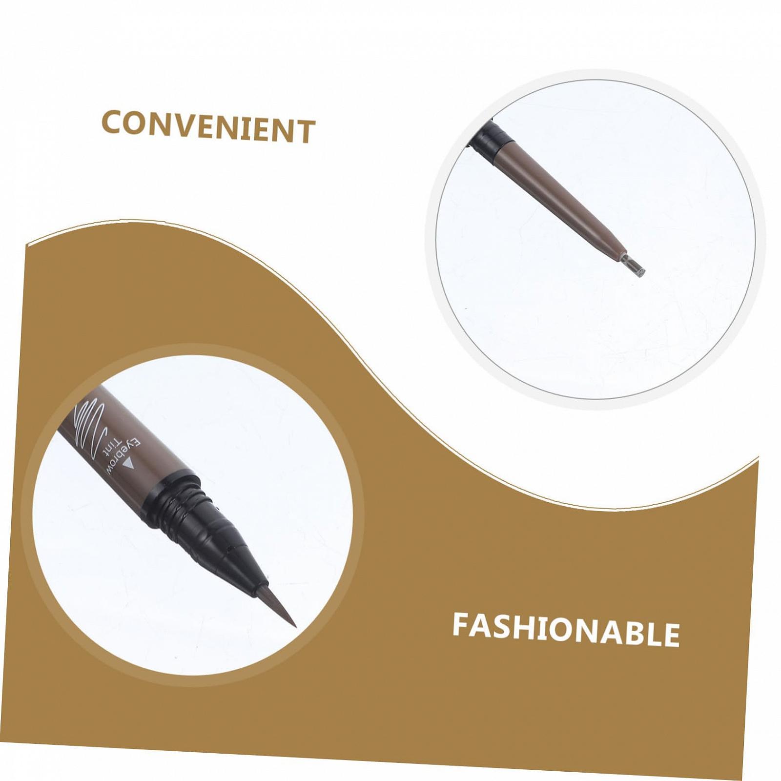 Карандаш для бровей Mikinona In Eins Темно-коричневый Водостойкий, фото №4