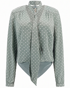 Жіноче боді-блуза GUESS JEANS / Оливкове / Розмір S - Фото 1