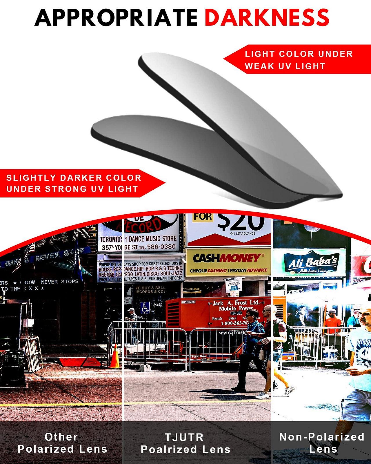 Фотохромні окуляри Круглі TJUTR Поляризовані Photochromatic, фото №3