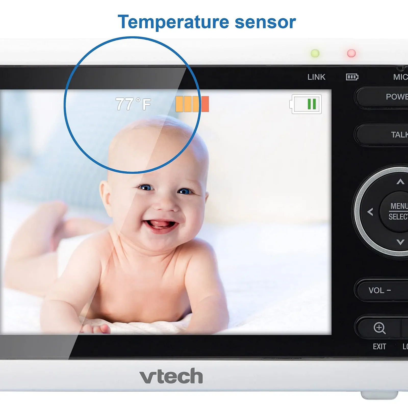 Відеоняня VTech VM350 5" LCD з поворотною камерою та нічним баченням, фото №8