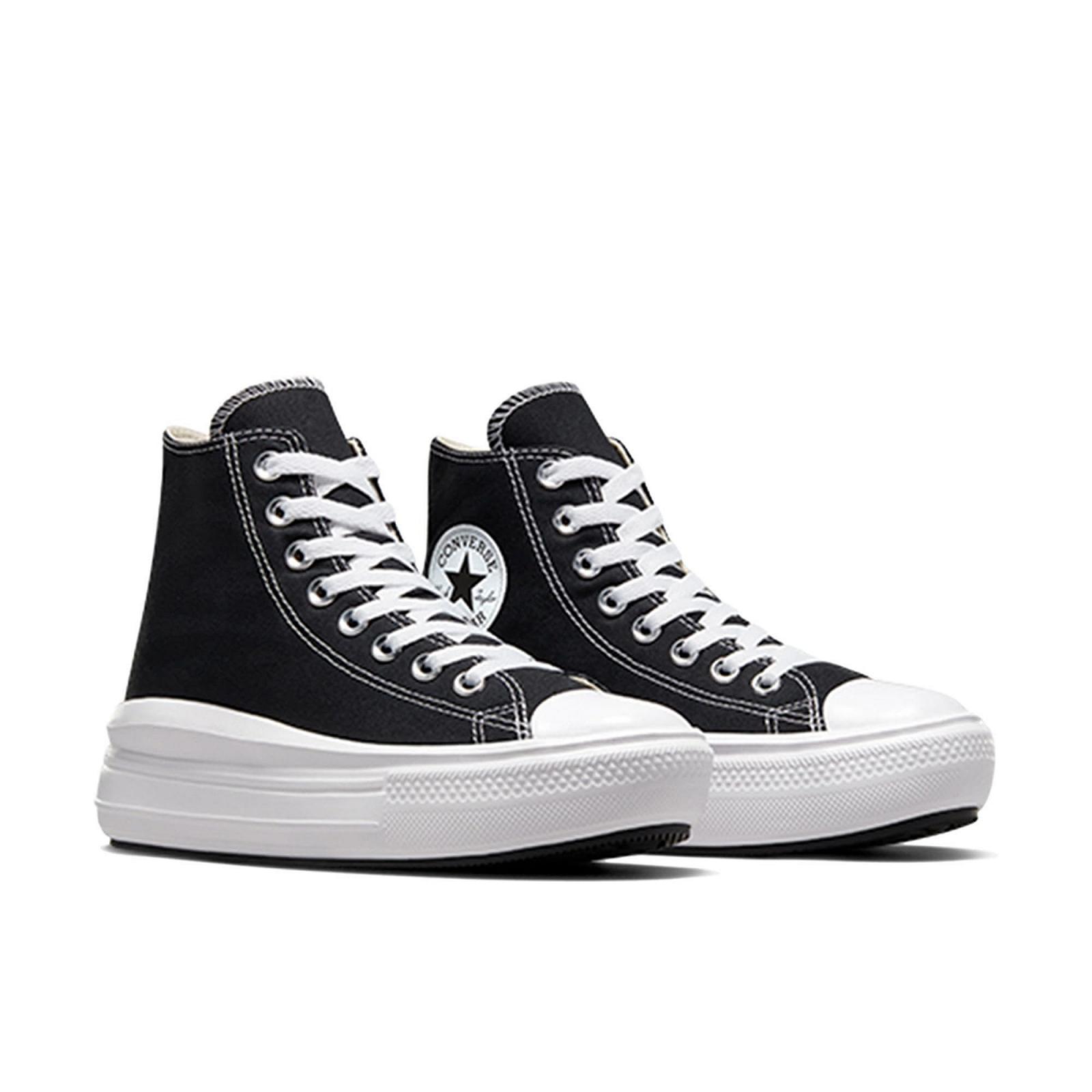 Кеды Converse Move Platform Hi Женские Черный/Белый, Черный Белый, medium, фото №3