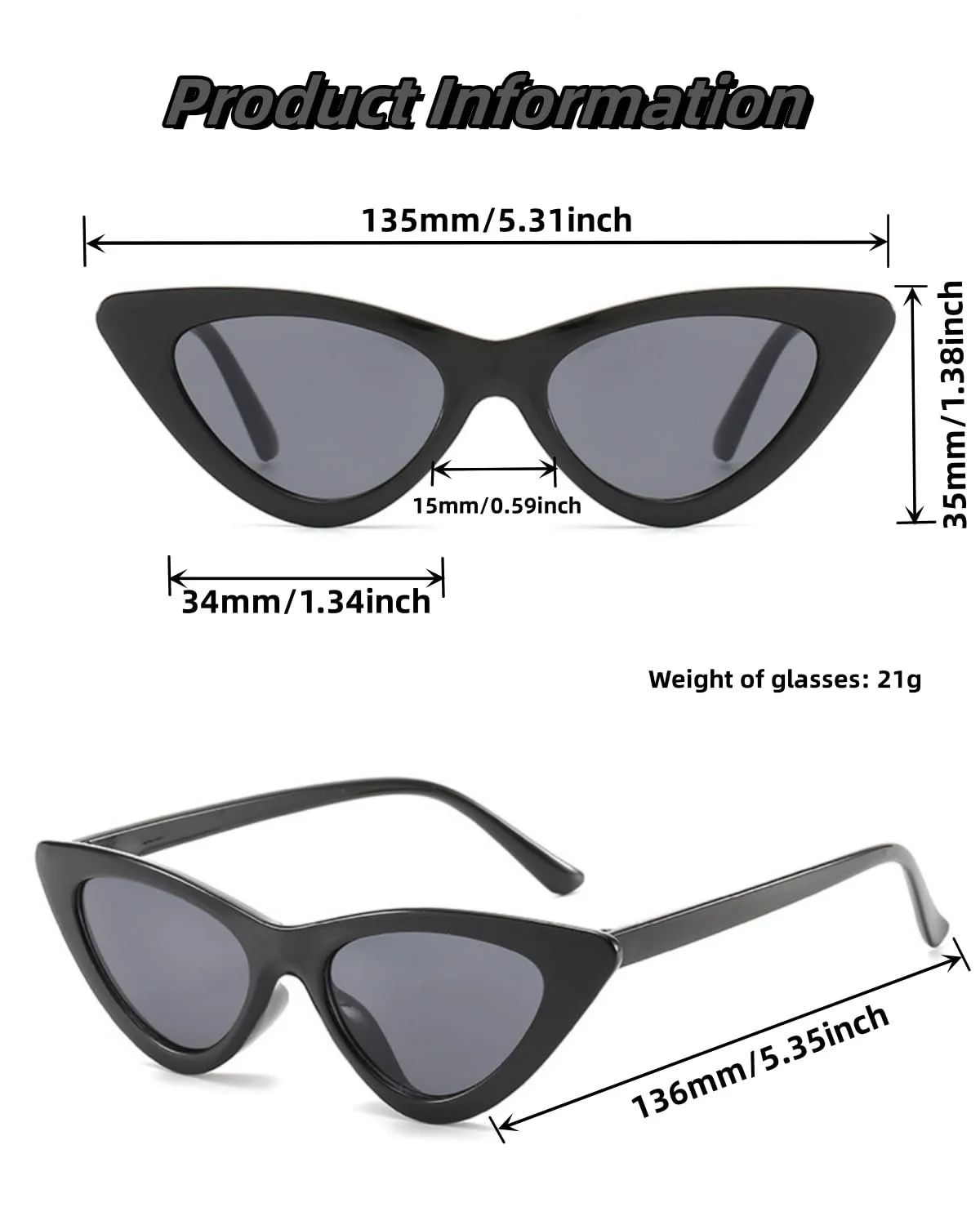 Окуляри Cat Eye вінтажні жіночі, для захисту від УФ променів, для вечірок, подорожей, фото №2