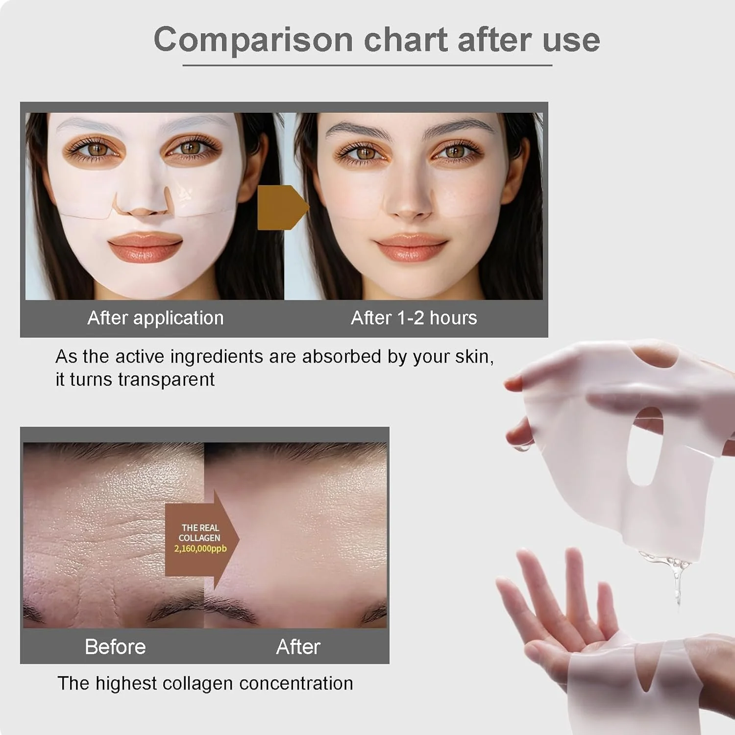 Маска Bio-Collagen Real Deep Зволожуюча колагенова маска нічна, фото №5 Маска Bio-Collagen Real Deep Зволожуюча колагенова маска нічна, фото №5