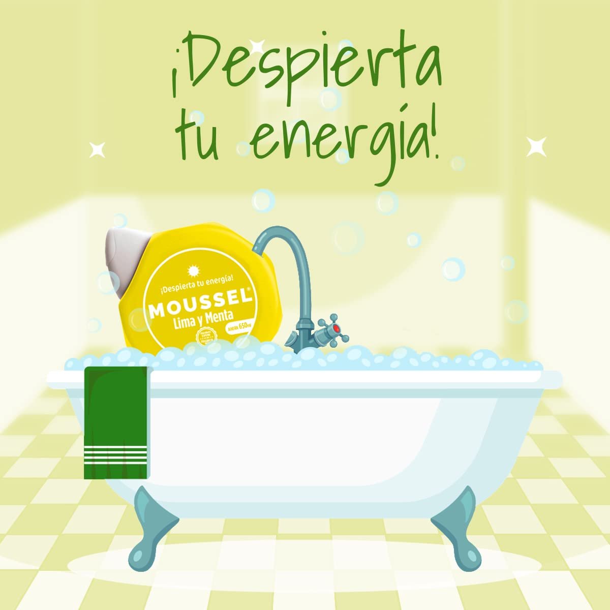 Гель для душу Moussel Lima Menta 650 мл, упаковка 8 шт., фото №3