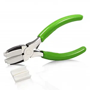 Плоскогубцы с нейлоновыми губками SPEEDWOX 5 дюймов с дополнительными нейлоновыми губками Инструмент для выпрямления проволоки с двойной листовой пружиной для изготовления ювелирных изделий для бисероплетения, скручивания, придания формы проволоке - Фото 1