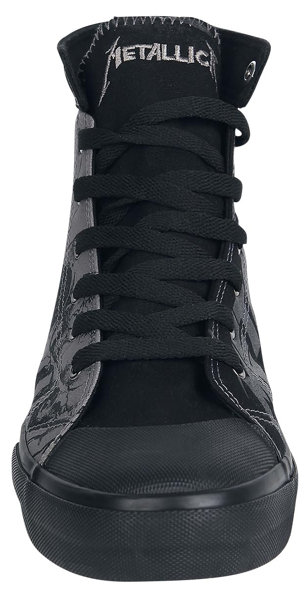 Кроссовки Unisex Metallica EMP Signature Collection Высокие Серый/Черный, фото №3