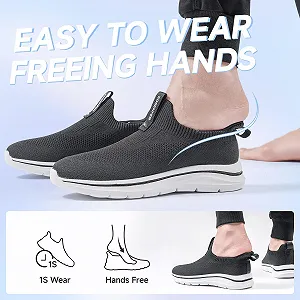 Кросівки Sosenfer Без шнурків Дихаючі Чоловічі Зручні Повсякденні Спортивні synthetic.ua - Фото 1