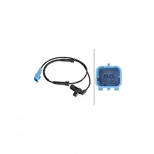 Датчик частоты вращения колеса HELLA 6PU 012 806-071 для CITROËN PEUGEOT, передний мост - Фото 1