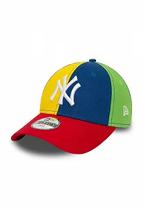 Кепка New Era NY Yankees Child Block 9Forty регулируемая Разноцветная - Фото 1