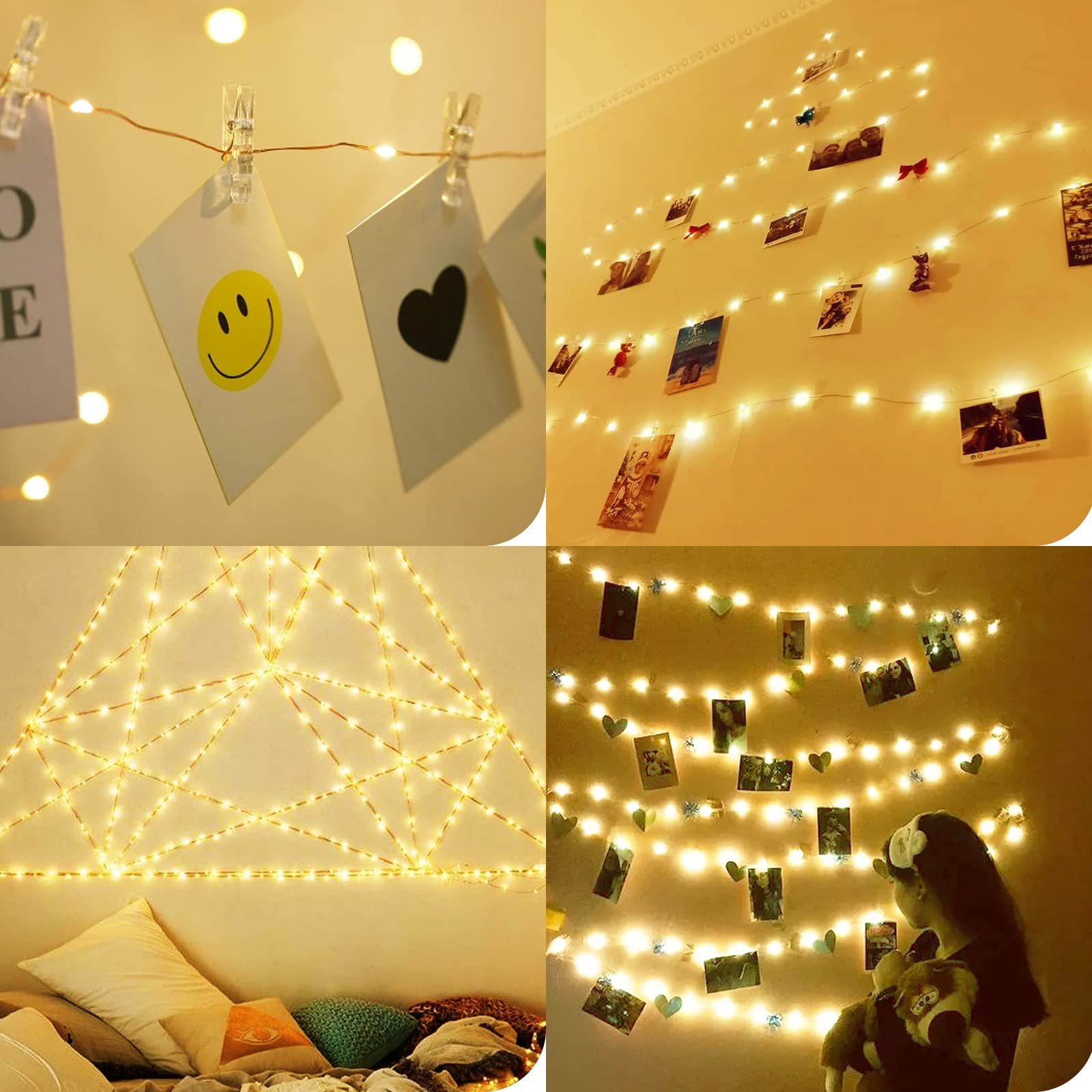 Гірлянда Фото кліпса USB 5 м 50 LED Теплий білий, фото №6
