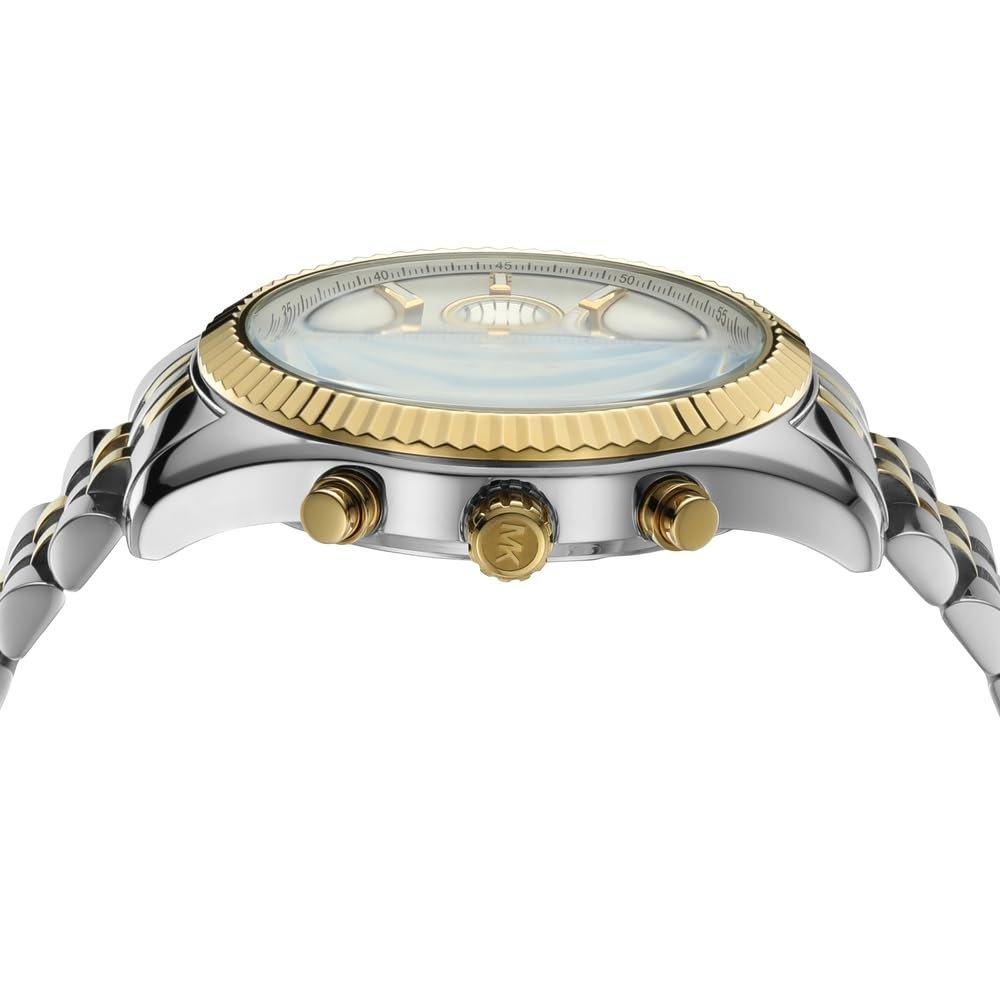 Чоловічий годинник MICHAEL KORS Lexington 45 мм, кварцовий хронограф, браслет з нержавіючої сталі, фото №3