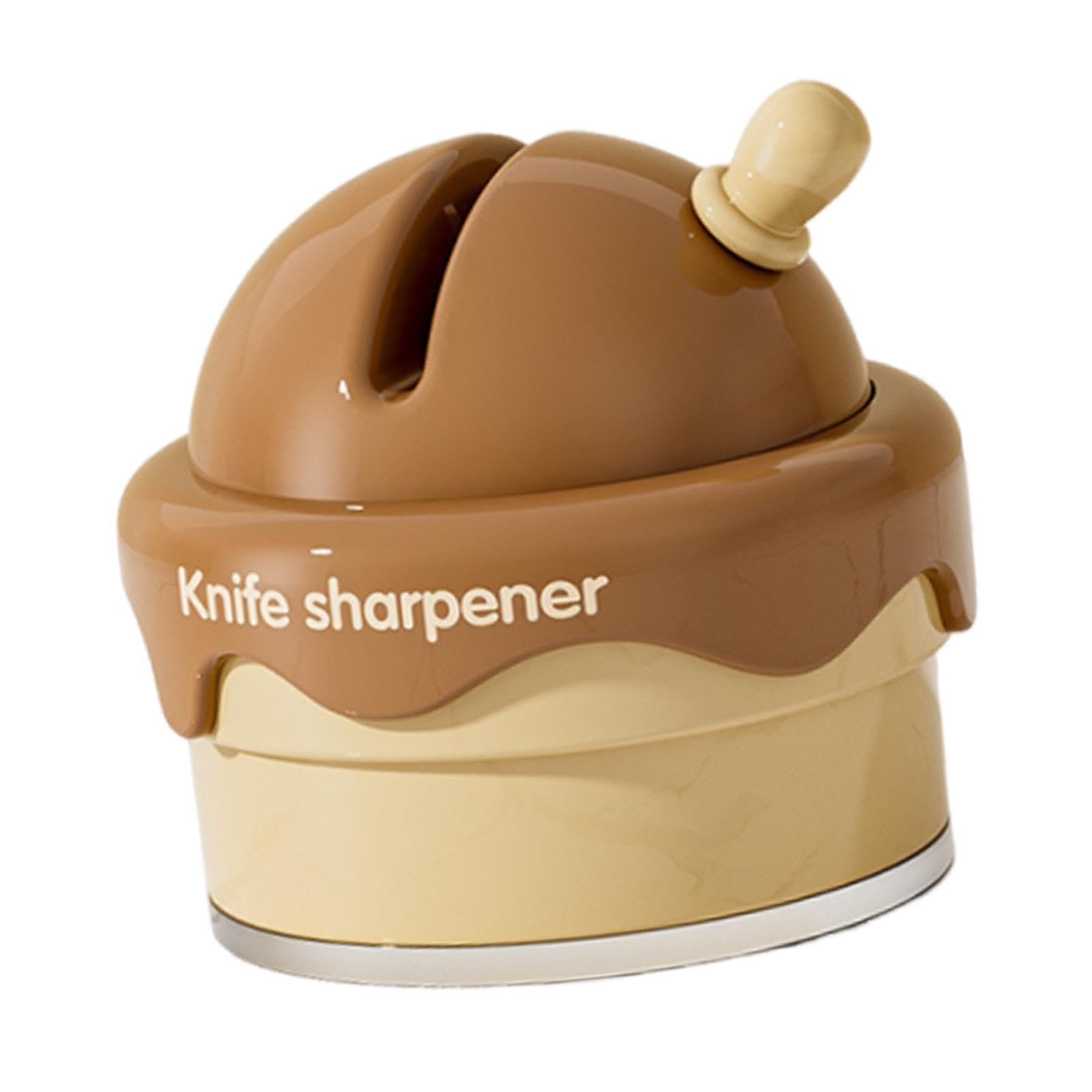 Точилка для ножей с керамическим лезвием Компактная Коричневая, фото №7