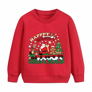 Рождественский свитер CM-Kid для мальчиков и девочек Детские свитшоты Толстовки Теплый рождественский свитер Размер 92-122 - Фото 1