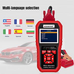 Автосканер акумулятора батареї KW880 OBD-II та CAN Konnwei 2.8" TFT - Фото 1
