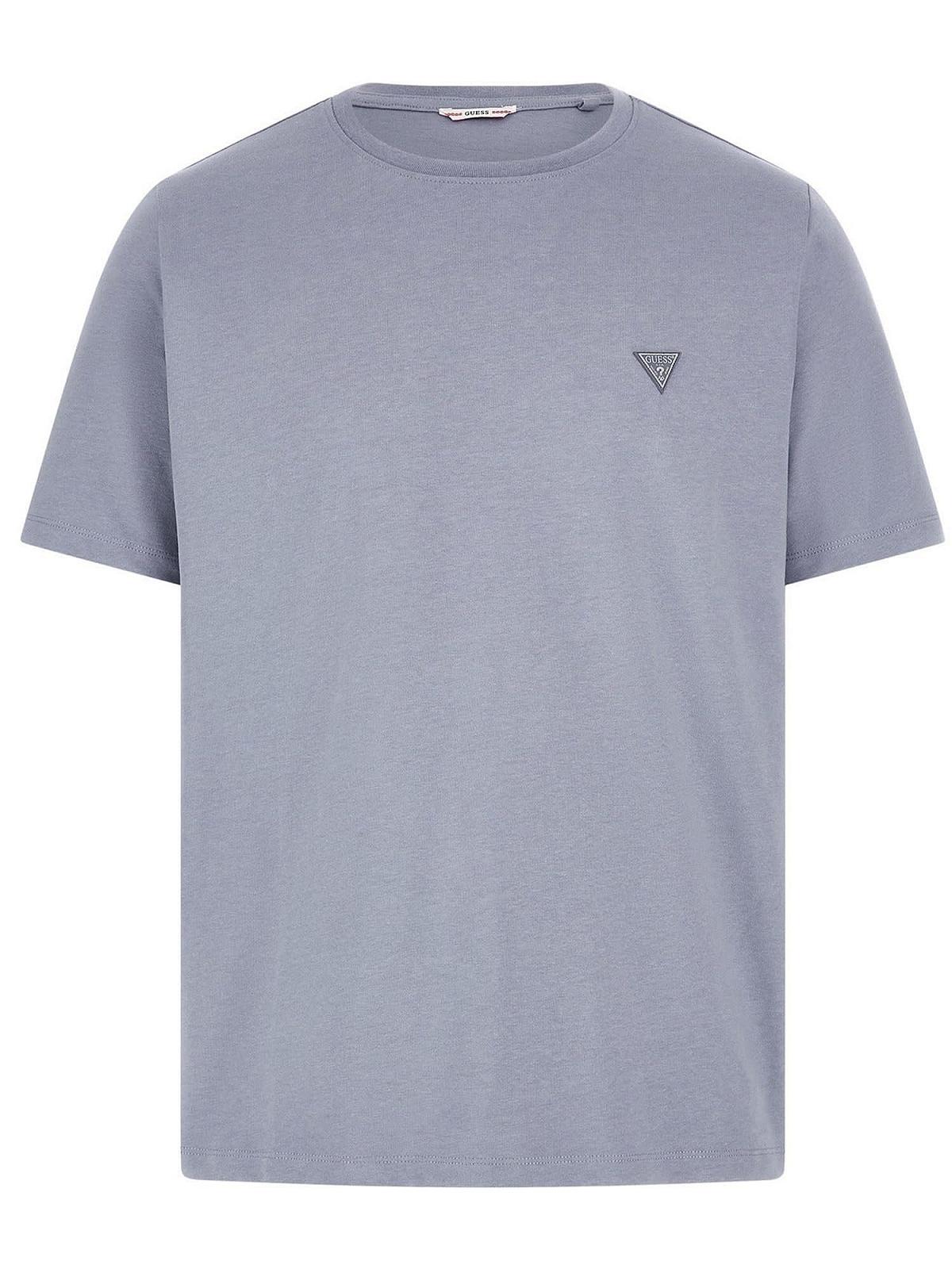 Мужская футболка GUESS - Eco Crew Neck Patch Tee - Серый - L, фото №1