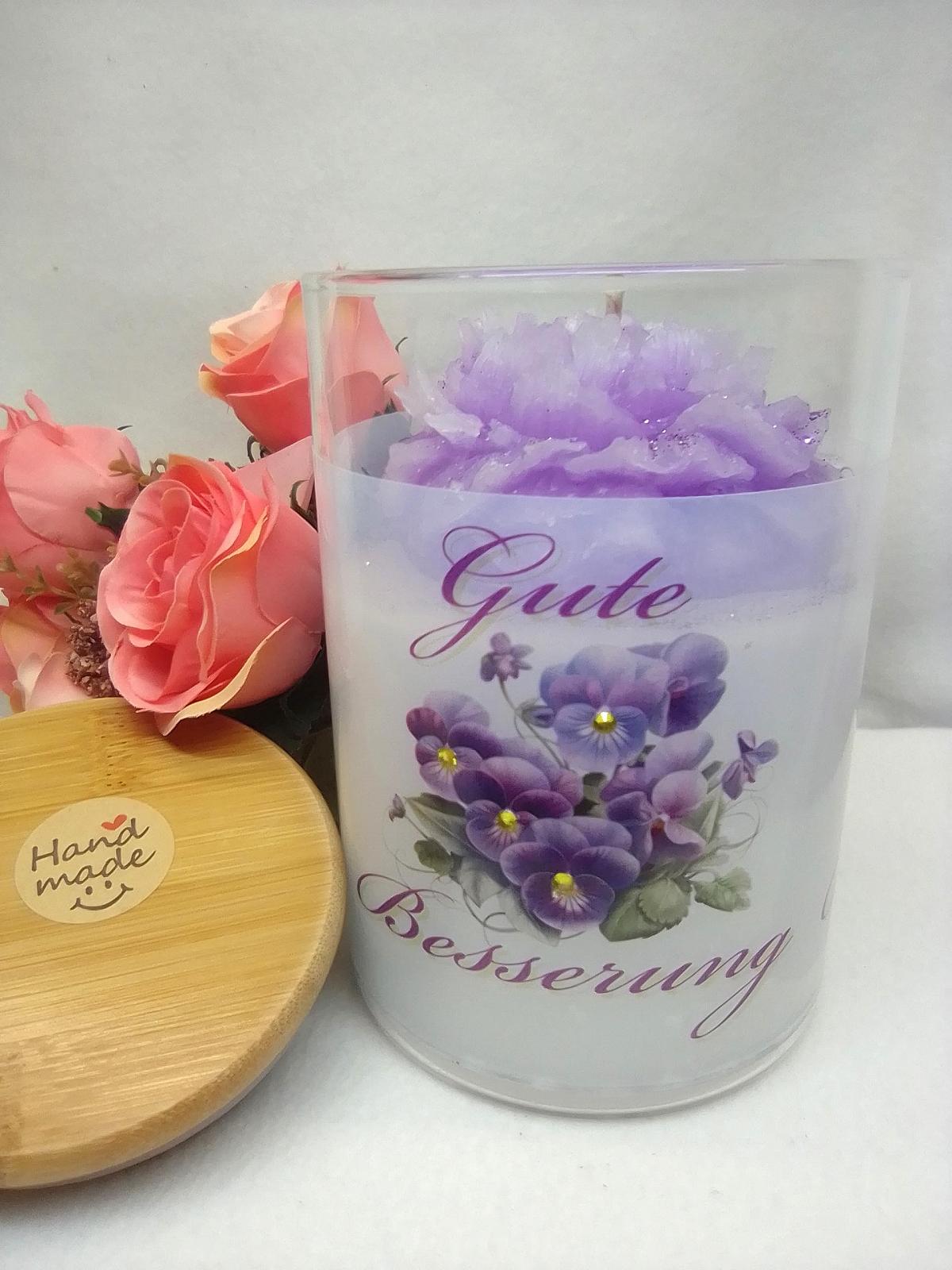 Свічка Violet Handmade Get Well Wishes Candle 70 годин горіння Фіолетова, фото №2 Свічка Violet Handmade Get Well Wishes Candle 70 годин горіння Фіолетова, фото №2