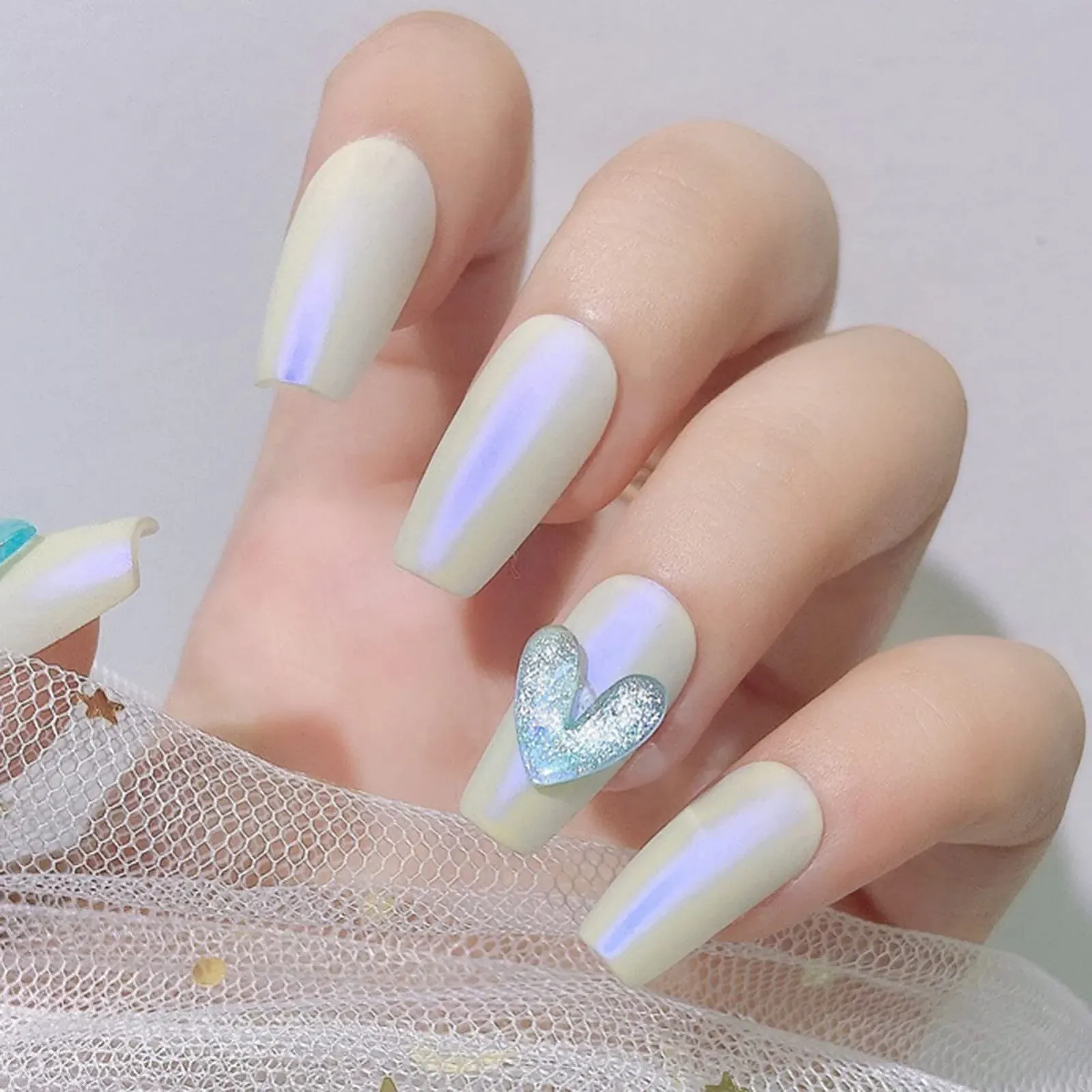 Прикраси Стрази Плоскі Персик Серце Любов 30 шт., фото №7