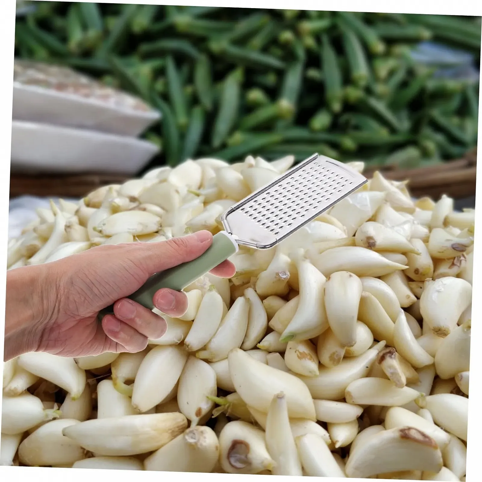 Ручна терка Подрібнювач часнику Багатофункціональний, фото №7