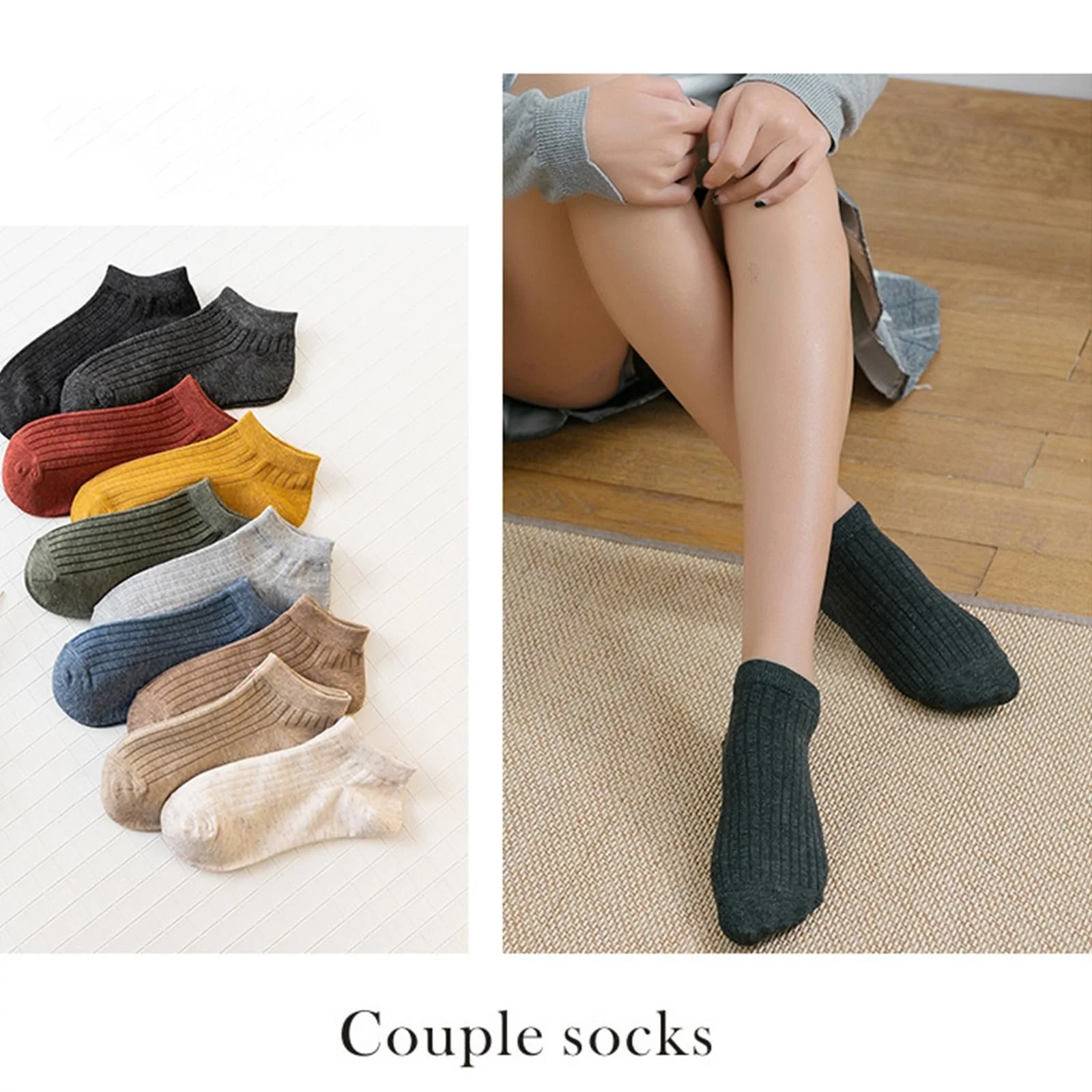 Жіночі шкарпетки Однотонні спортивні шкарпетки 10 пар, фото №5