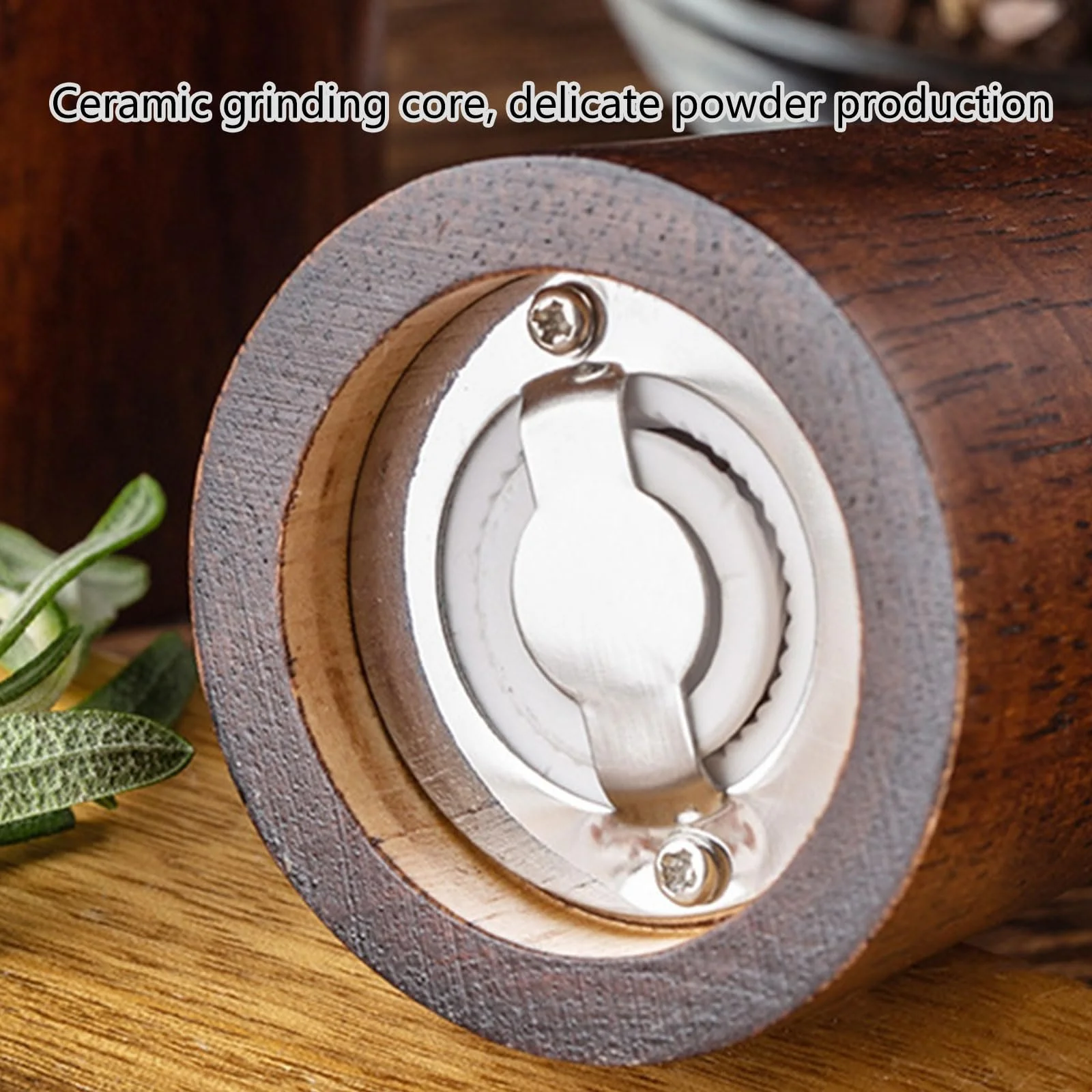 Ручний млин Дерев'яна для солі, чорного перцю та спецій, для ентузіастів кулінарії, фото №8