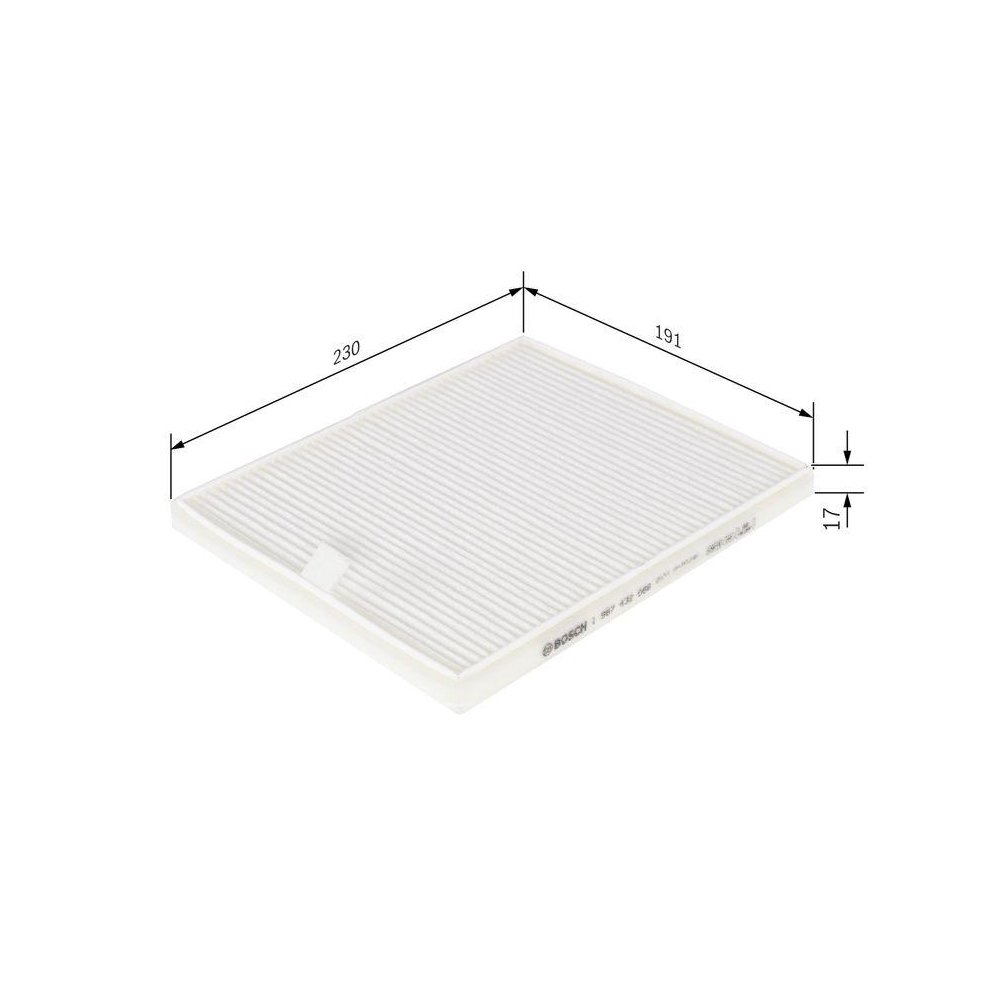 Фильтр салона BOSCH 1 987 432 066 для GMC OPEL SUBARU SUZUKI VAUXHALL, фото №1