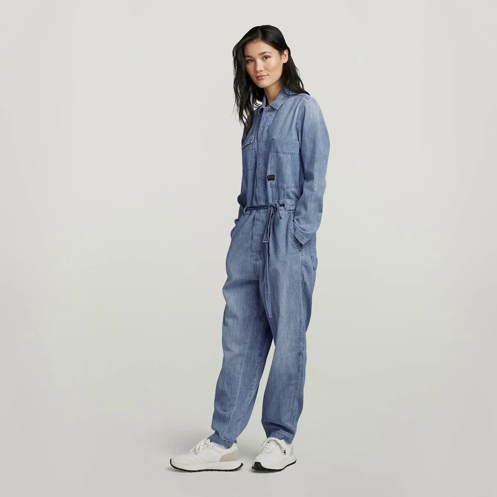 Жіночий джинсовий комбінезон G-Star Denim Jumpsuit Long Sleeve Medium Aged - M, фото №2