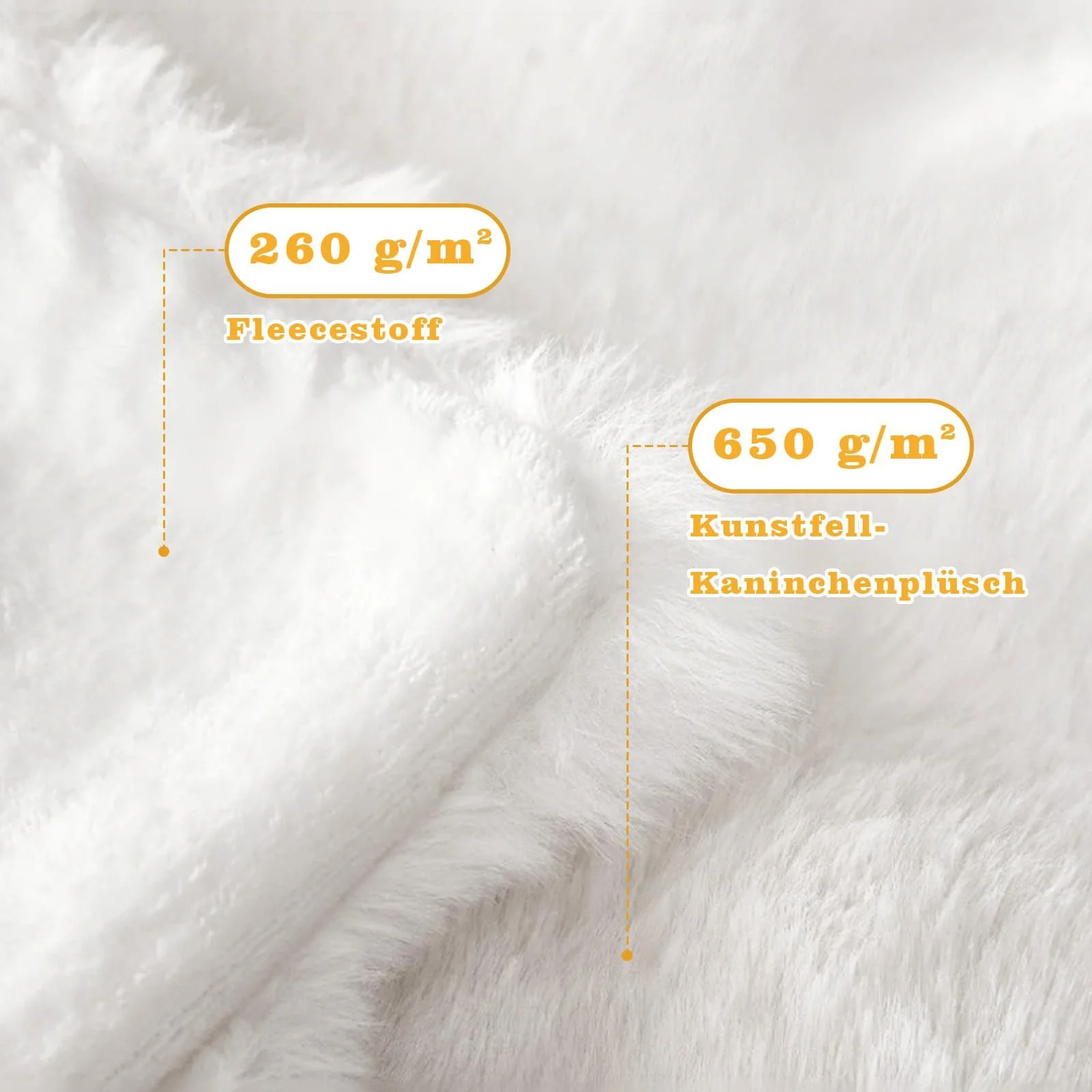 Одеяло Chingcoo Плюшевый Кролик Белый, 100 x 160 см, фото №3