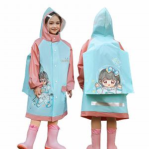 Велосипедный дождевик для девочек с рукавами, длинный дождевой костюм, прозрачное пончо, легкий велосипедный дождевик Oak, водонепроницаемый для хайкинга, спорта - Фото 1