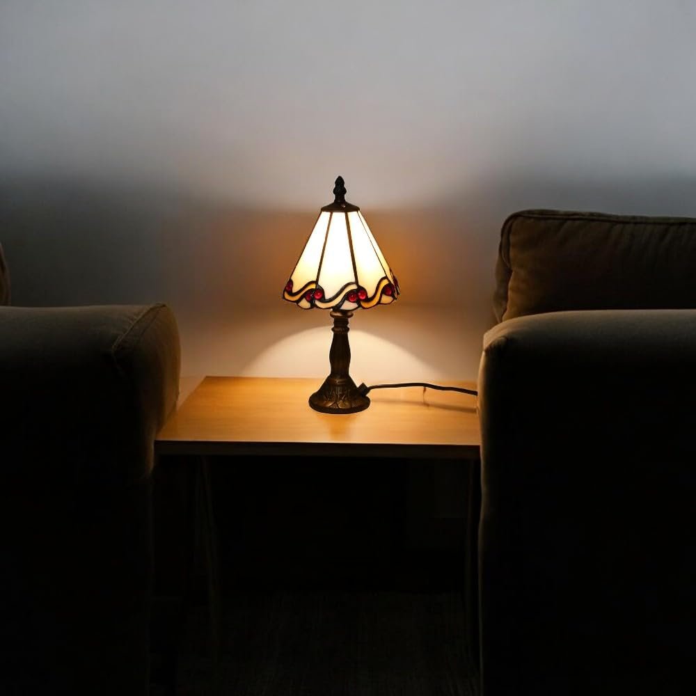 Настільна лампа Dapo Dora Tiffany скло E14 x 1 макс. 40 Вт 31 см, фото №4