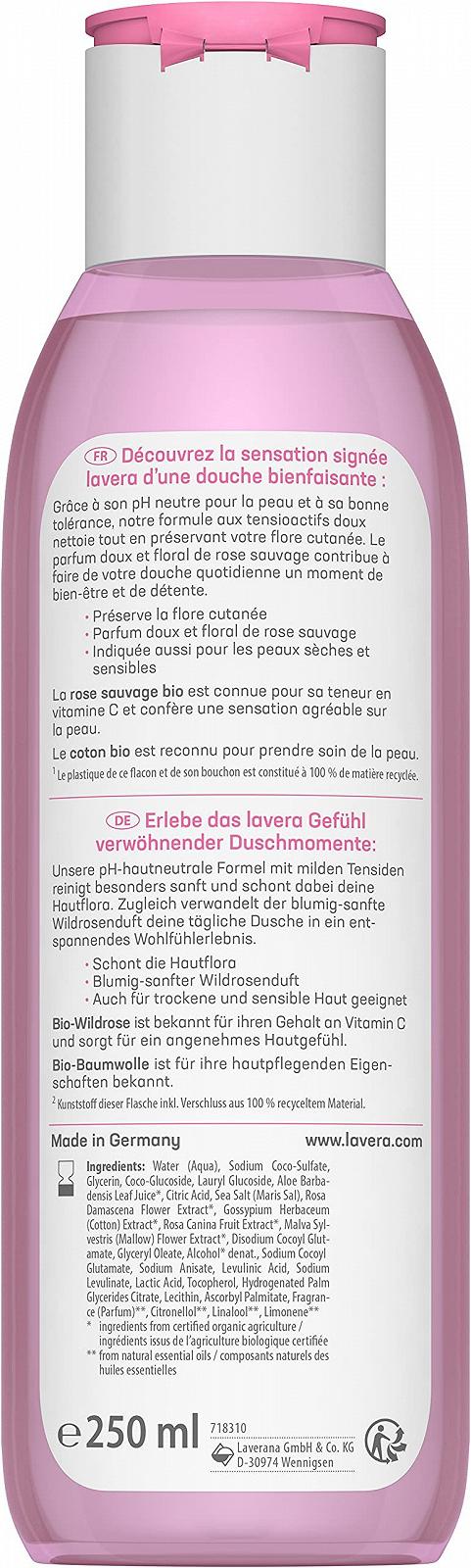 Гель для душа lavera Gentle Organic 250 мл, фото №2