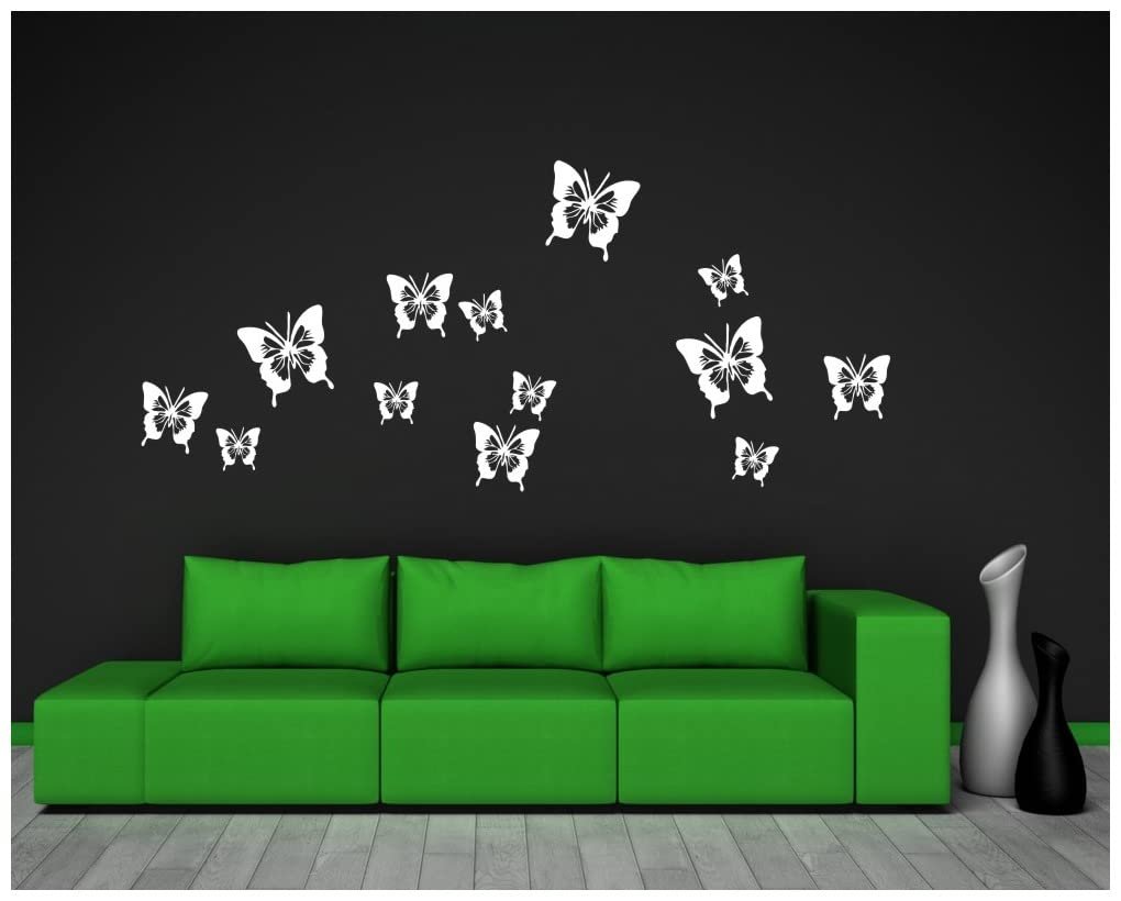 Наклейка на стіну Набір метеликів 8 шт. Коричневий, фото №3 Наклейка на стіну Набір метеликів 8 шт. Коричневий, фото №3