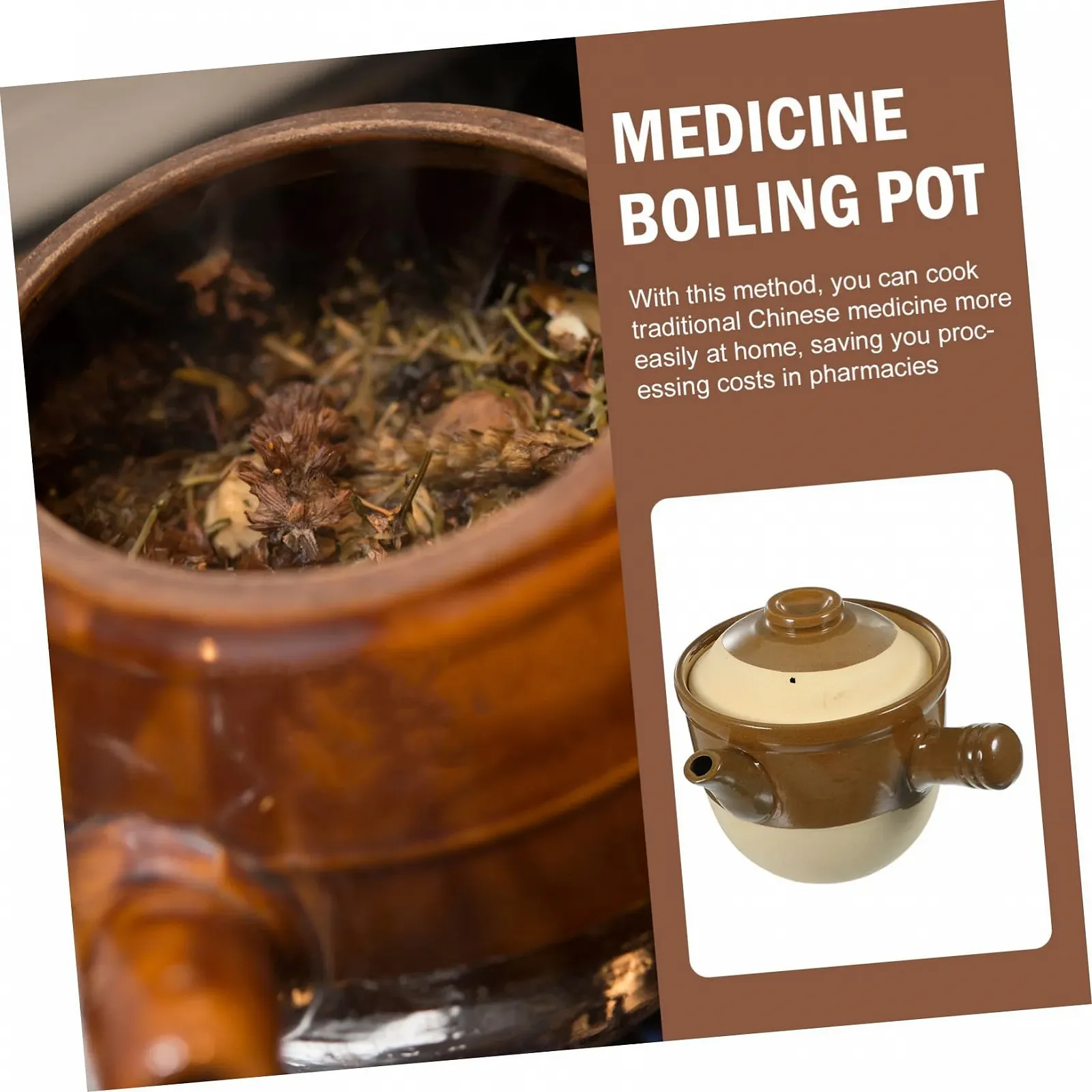 Ківш для китайської медицини керамічний термостійкий антипригарний для газової плити, фото №8