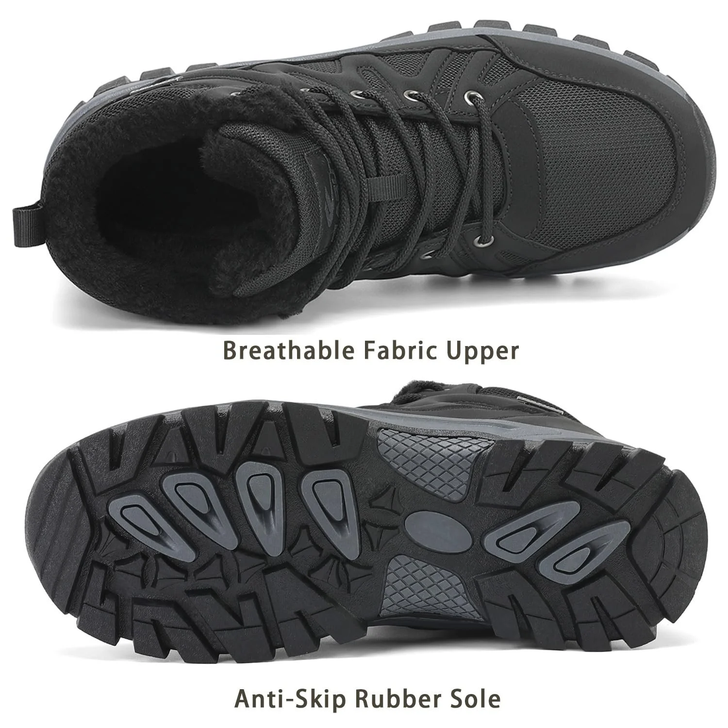 Чоловічі черевики для хайкінгу FLARUT, утеплені зимові чоботи для снігу, трекінгу, фото №3 Чоловічі черевики для хайкінгу FLARUT, утеплені зимові чоботи для снігу, трекінгу, фото №3