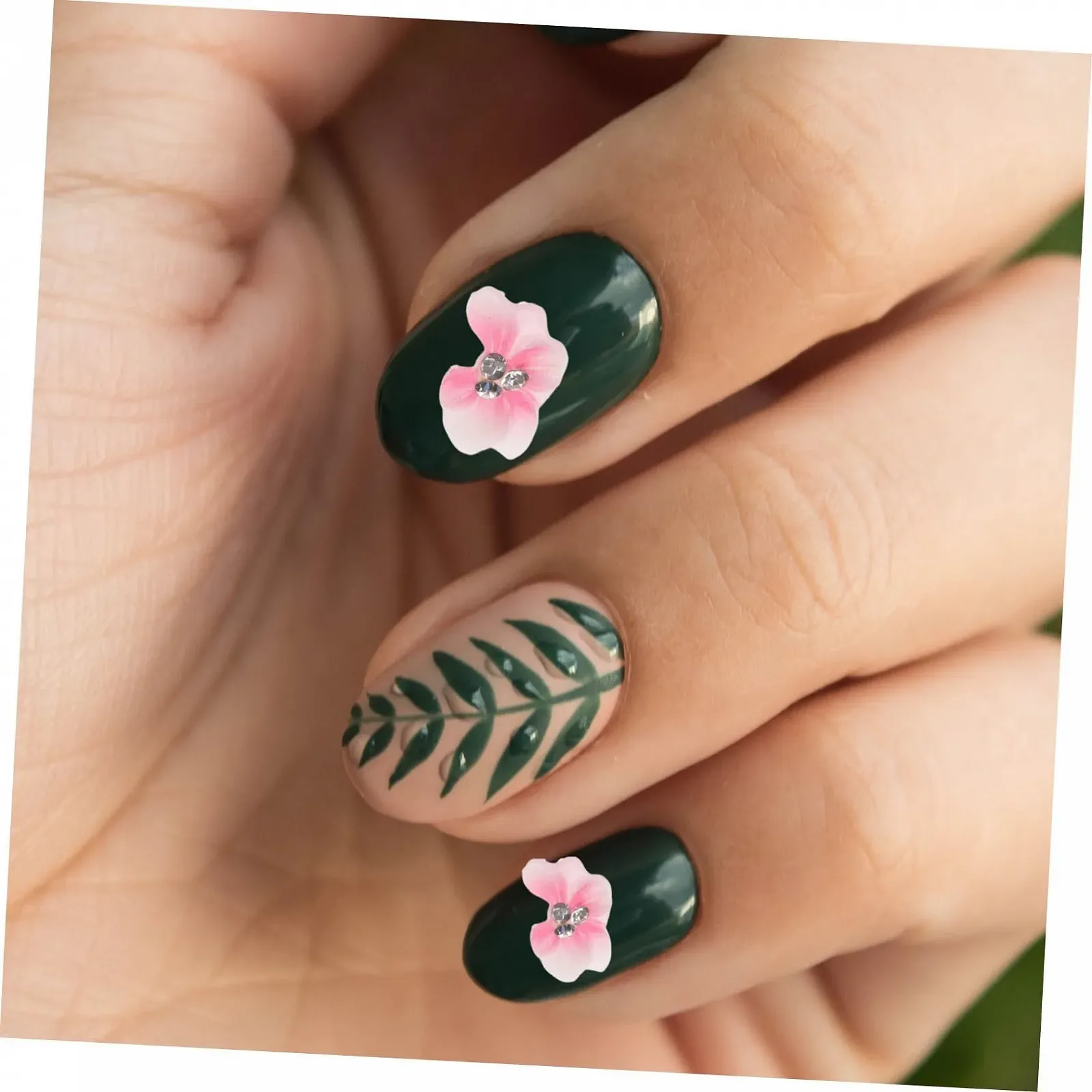 Прикраса для нігтів  PLAFOPE Смола Аксесуари 10 шт Квіткові рожеві, фото №7